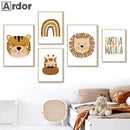 Axyaa Hakuna Matata Nursery Wall Art Canvas Print Set