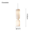 Axyaa Nordic Fabric Ceiling Pendant Chandelier for Living Room and Bedroom