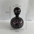 Axyaa Leopard Texture Glass Vase Modern Floral Arrangement Room Decor
