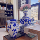 Axyaa Dezhen Blue White Vase Building Block Puzzle Chic High Difficulty Toy