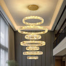 Axyaa Nordic Home Decoration Stair Chandelier Living Room Dining Room Pendant Lights Ceiling Light Indoor Lighting