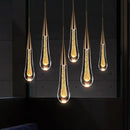 Axyaa Crystal Meteor Shower Pendant Lights: Nordic Postmodern LED Luxury Lamp