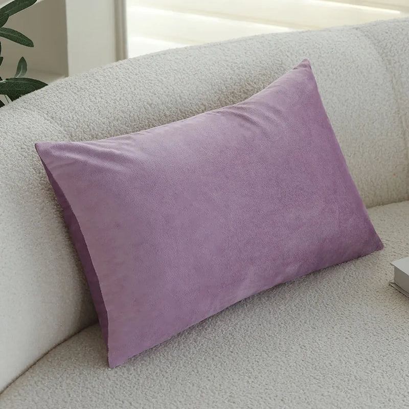 Axyaa Soft Pink Velvet Cushion Cover - Simple Home Decor