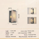 Axyaa Marble Headboard Wall Lamp - Chinese Style, American Minimalist, Retro design