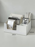 Axyaa Desktop Organizer Storage Box with Multi-grid Drawers for Small Items and Stationery