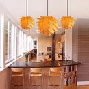 Axyaa Wooden Pendant Light: Nordic Style Solid Wood Bedroom Lamp
