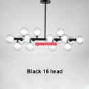 Axyaa Glass Ball LED Chandelier for Living Room Kitchen Island Decoration