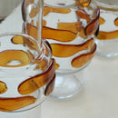 Axyaa Clear Glass Bubble Vase for Floral Arrangement