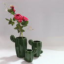 Axya™ Nordic Cactus Vase Porcelain Flower Pot Modern Home Decor Green Cactus Pot