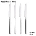 Axyaa 24-Piece Stainless Steel Cutlery Set | Elegant Mirror Finish Western Dinnerware