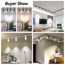 Axyaa LED Track Spotlight GU10 Bulb Fixture for Home, Shop & Kitchen