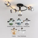 Axyaa Modern Glass Ceiling Light for Living Room - Minimalist Home Lighting