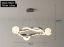 Axyaa Modern Ring Chandelier Dining Room Light Nordic Living Room Minimalist Lamp