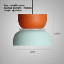 Axyaa Modern Macaron Pendant Light: Colorful Iron LED Hanging Lamp