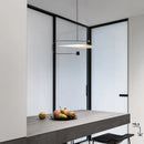Axya Modern Black Acrylic Metal Pendent Lights for Dining Room Chandelier