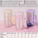 Axyaa Sakura Titanium Thermal Water Bottle - Stainless Steel Vacuum Tumbler