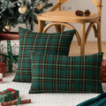 Axyaa Christmas Plaid Cushion Cover for Cheerful Home Decor
