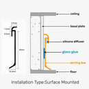 Axyaa LED Skirting Line Aluminum Profile for Customized Backlight Channel
