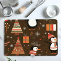 Axyaa Christmas Tree Penguin Snowflake Absorbent Drying Mat
