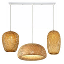 Axyaa Rattan Bamboo Pendant Light for Dinning Room Chandelier and Kitchen Lighting