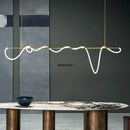 Modern LED Ceiling Chandelier by Axyaa - Stylish Suspension Pendant Light for Dining Room