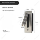 Axyaa Adjustable LED Reading Wall Lamp with Switch, Modern Minimalist Design