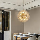 Axyaa Sparkle Ball LED Chandelier - Unique Crystal Lighting for Home & Restaurant