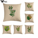 Axyaa Plant Print Embrace Pillowcase 45*45cm