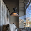Axyaa Grand Kimono Pendant Lamp: Handmade Fabric Speaker Light with Minimalist Japanese Design