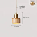 Axyaa Scandinavian White Oak Dining Table LED Pendent Lamps Bedside Retro Home Decoration