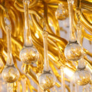 Axyaa Luxury Crystal Ceiling Chandelier for Modern Living Dining Bedroom Home Decor