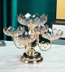 Axyaa Crystal Fruit Plate Set - Dried and Fresh Fruits for Home Living Room Decor