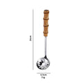 Axyaa Stainless Steel Colander Spoon with Wooden Handle
