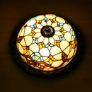 Axyaa Tiffany Round LED Ceiling Lamp - European Country Style Lighting