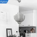 Axyaa Modern Metal Cage Chandelier LED Dimmable Indoor Lighting fixure