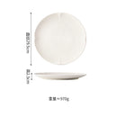 Axyaa Matte Striped Ceramic Plate Set for Molecular Cuisine Tableware