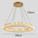 Axyaa Luxury Crystal Chandelier Pendant Light for Living Room and Bedroom