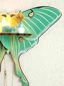 Axyaa Green Butterfly Crystal Wall Shelf - Elegant Home Decor & Storage Solution