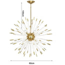Axyaa Crystal LED Spherical Chandelier for Luxury Living Room, Restaurant, Bedroom & Hotel