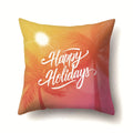 Axyaa Summer Coconut Tree Beach Sun Scene Pillow Cover 45x45cm