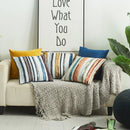 Nordic Leaf Striped Cushion Cover for Axyaa - Set of 3