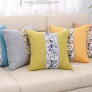 Axyaa Blue White Porcelain Chinoiserie Pillow Cover Chinese Style Linen Living Bedroom