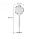 Axyaa Art Deco LED Desk Lamp Chrome Metal Light with White Acrylic Ball