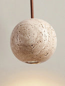 Axyaa Yellow Travertine Chandelier: Nordic Restaurant Home Decor Pendant Light