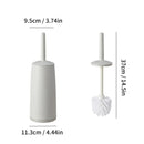 Axyaa Soft Bristle Toilet Brush with Splash Proof Handle and Base