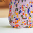 Axyaa Glass Vase with Artificial Flowers for Desk Decoration and Room Aesthetic