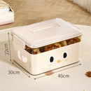 Axyaa Stackable Storage Box Organizer with Lid: Toys, Snacks, Books, Sundries Home Organization