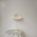 Axyaa Retro Pleated Umbrella Table Lamp Swing Iron Art for Master Bedroom