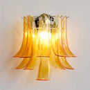 Axyaa Murano Glass Petal Wall Lamp - French Style Lighting for Home Decor