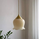 Axyaa Glass Copper Led Pendant Light - Nordic Modern Home Decor Lighting